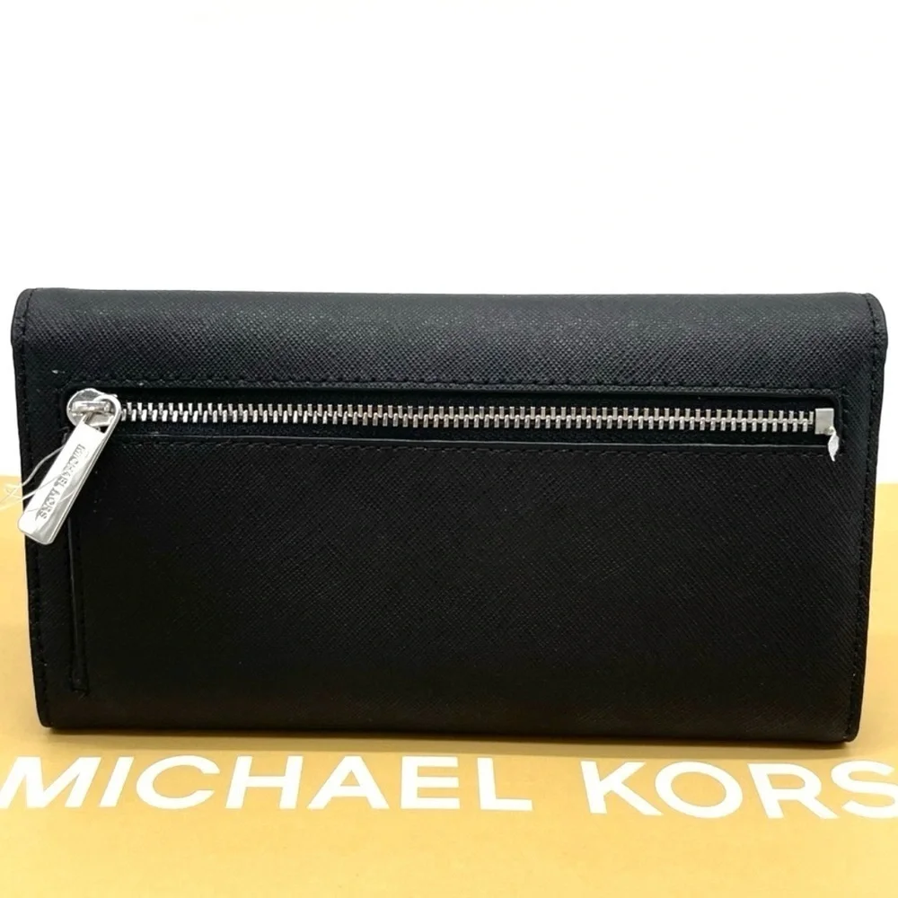 Michael Kors Large Trifold Wallet Black (NWT) - Picture 3 of 7